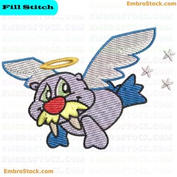 Fantasy Animal Angel Embroidery Design 6