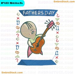 Fathers Day Embroidery Design 3