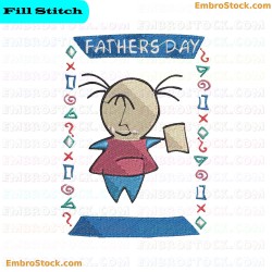 Fathers Day Embroidery Design 7