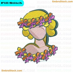 Female Figure Face Off Ladies Embroidery Design 5