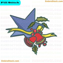 Festive Bell Embroidery Design 8