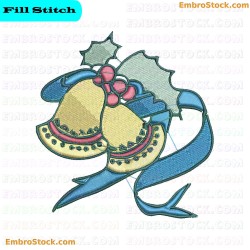 Festive Bell Embroidery Design 9