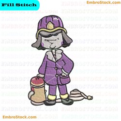 Firefighter Team Embroidery Design 9