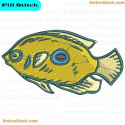 Fish Embroidery Design 10