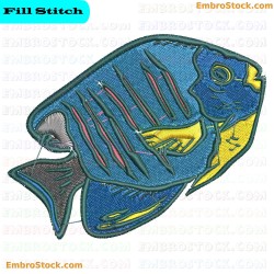 Fish Embroidery Design 12