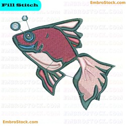 Fish Embroidery Design 13