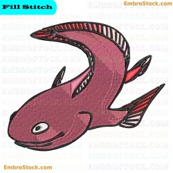 Fish Embroidery Design 14