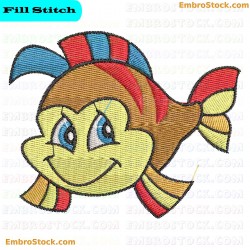 Fish Embroidery Design 19