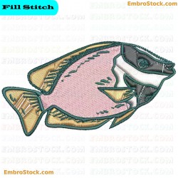 Fish Embroidery Design 1