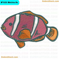 Fish Embroidery Design 4