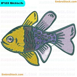 Fish Embroidery Design 9