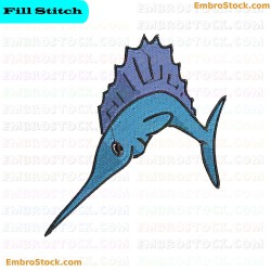 Fish Fish Embroidery Design 4