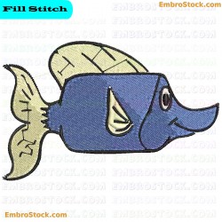 Fish Fish Embroidery Design 7