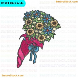 Flower Bouquet Embroidery Design 20