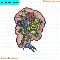 Flower Bouquet Embroidery Design 23