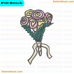 Flower Bouquet Embroidery Design 33