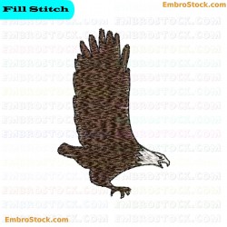 Flying Eagle Embroidery Design 14