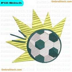 Football Embroidery Design 1