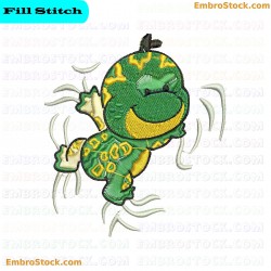 Frog Embroidery Design 5