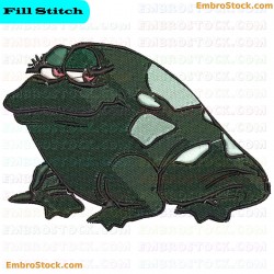 Frog Embroidery Design 6