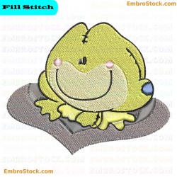 Frog Plush Frogs Embroidery Design 8