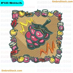 Fruit Embroidery Design 19