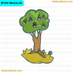 Fruit Tree Embroidery Design 4