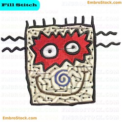 Funny Mask Embroidery Design 3