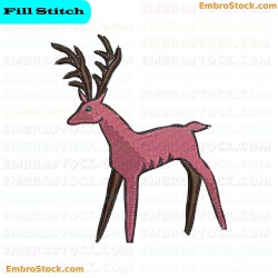 Gazelle Embroidery Design 4