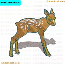 Gazelle Embroidery Design 5