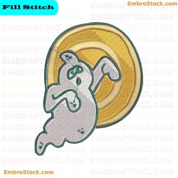 Ghost Embroidery Design 7