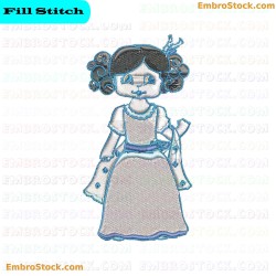 Girl Embroidery Design 3