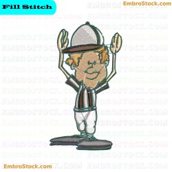 Golf Arbitrator Embroidery Design 6