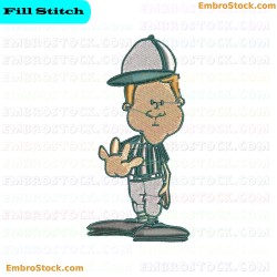 Golf Umpire Embroidery Design 7