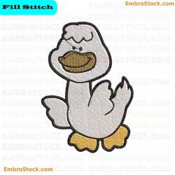 Goose Embroidery Design 6