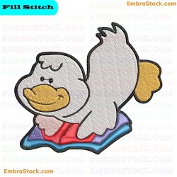 Goose Embroidery Design 8