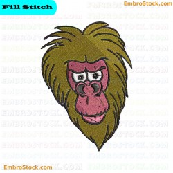 Gorilla Embroidery Design 5