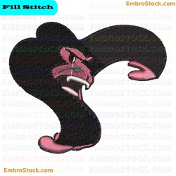 Gorilla Face Embroidery Design 8