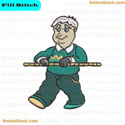 Grandfather Embroidery Design 19