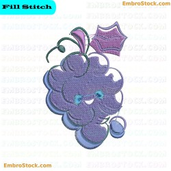 Grape Bunch Embroidery Design 11