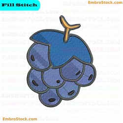 Grapes Embroidery Design 1