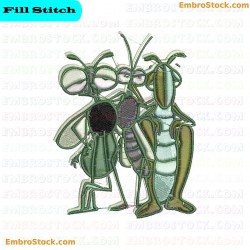 Grasshopper Embroidery Design 2