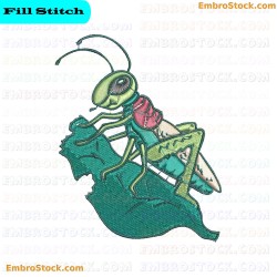 Grasshopper Embroidery Design 83