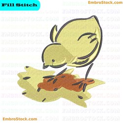 Hatching Chick Embroidery Design 9