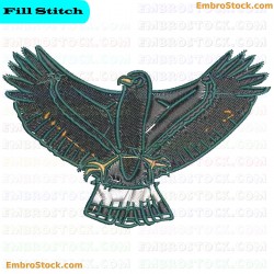 Hawk Embroidery Design 1