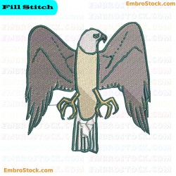 Hawk Embroidery Design 5