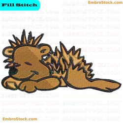 Hedgehog Embroidery Design 1