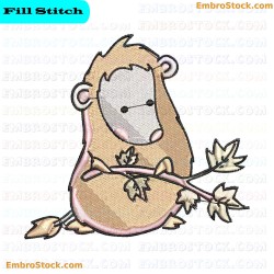 Hedgehog Embroidery Design 21