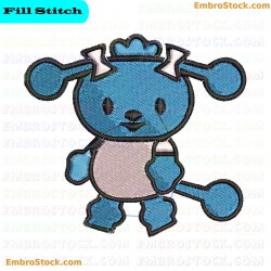 Hello Kitty Hangyodon Embroidery Design 2