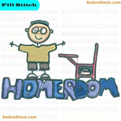 Homeroom Embroidery Design 7